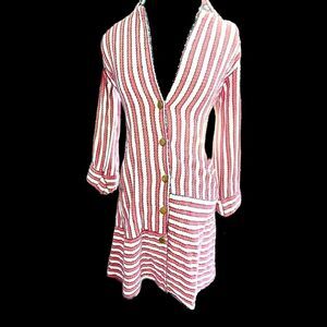 Jodi Striped Long Sleeve Dress Size XS